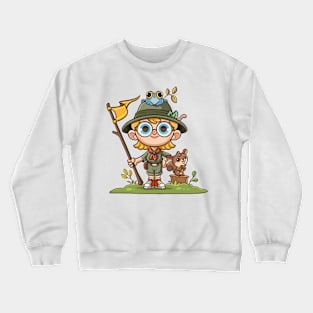 Little Scout Girl Crewneck Sweatshirt